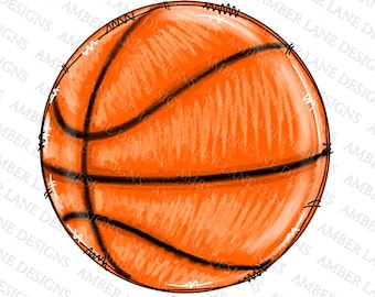 Basketball Watercolor Sublimation PNG Design | Basketball Design | Sublimation Basketball PNG