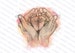 Baby feet In Mothers Hands Sublimation Design | Baby Shower | Gender Reveal PNG Design | Hand Drawn Art | Digital Download. 