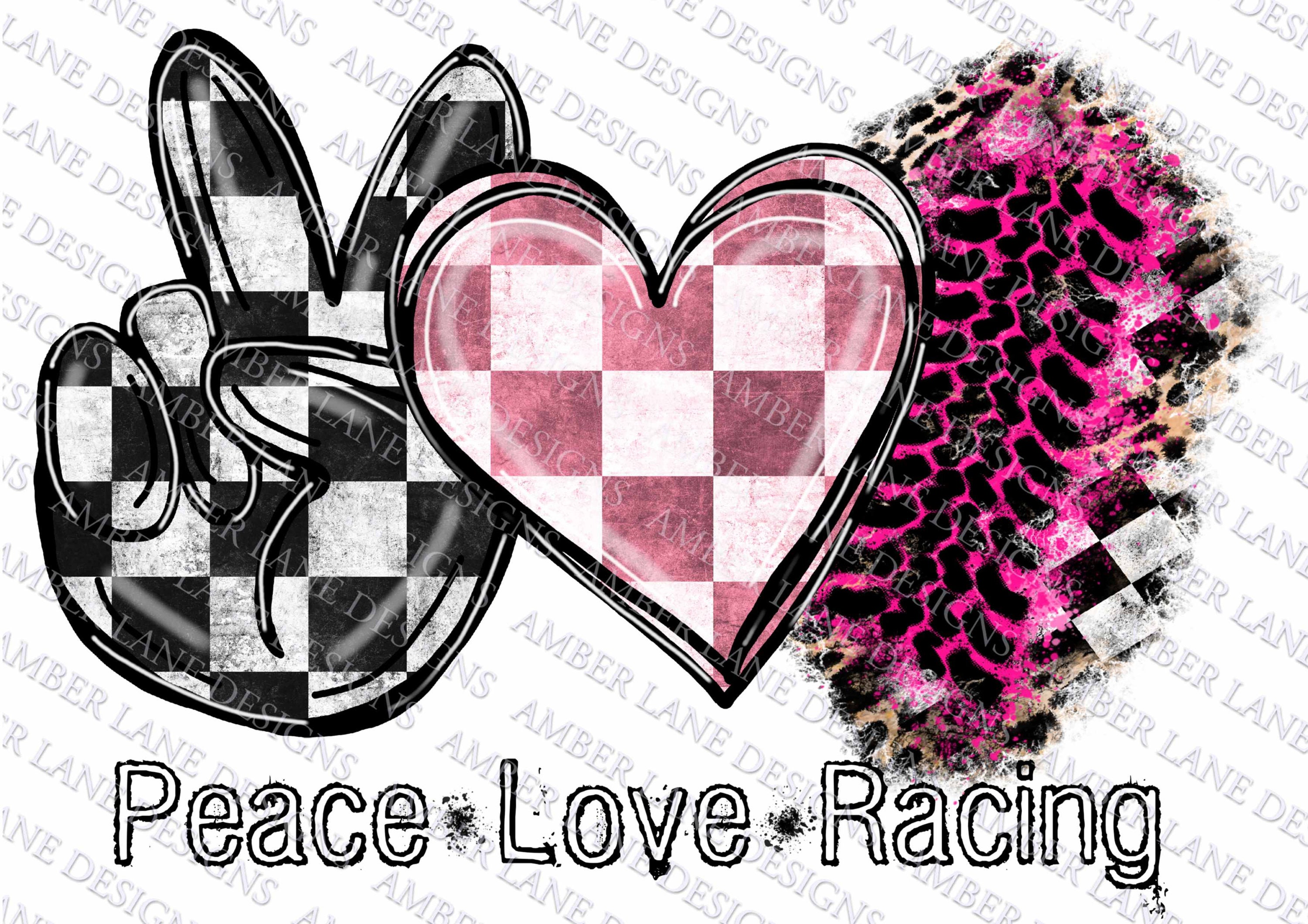 Peace Love Racng Png Car Racng Wfe Racng Png Race Flag - Etsy