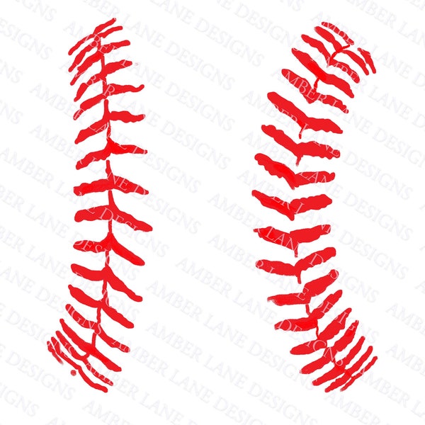 Softball Baseball laces drawing png file (not an SVG file)