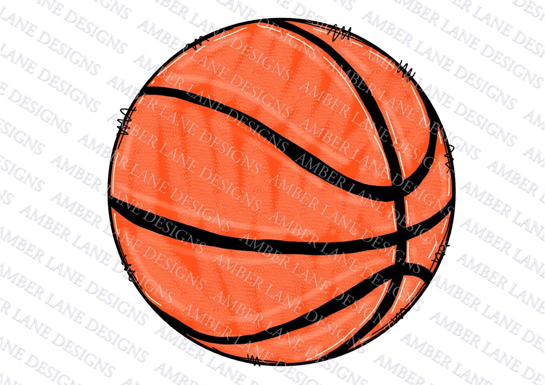 Doodle Basketball PNG Design Hand Drawn Etsy