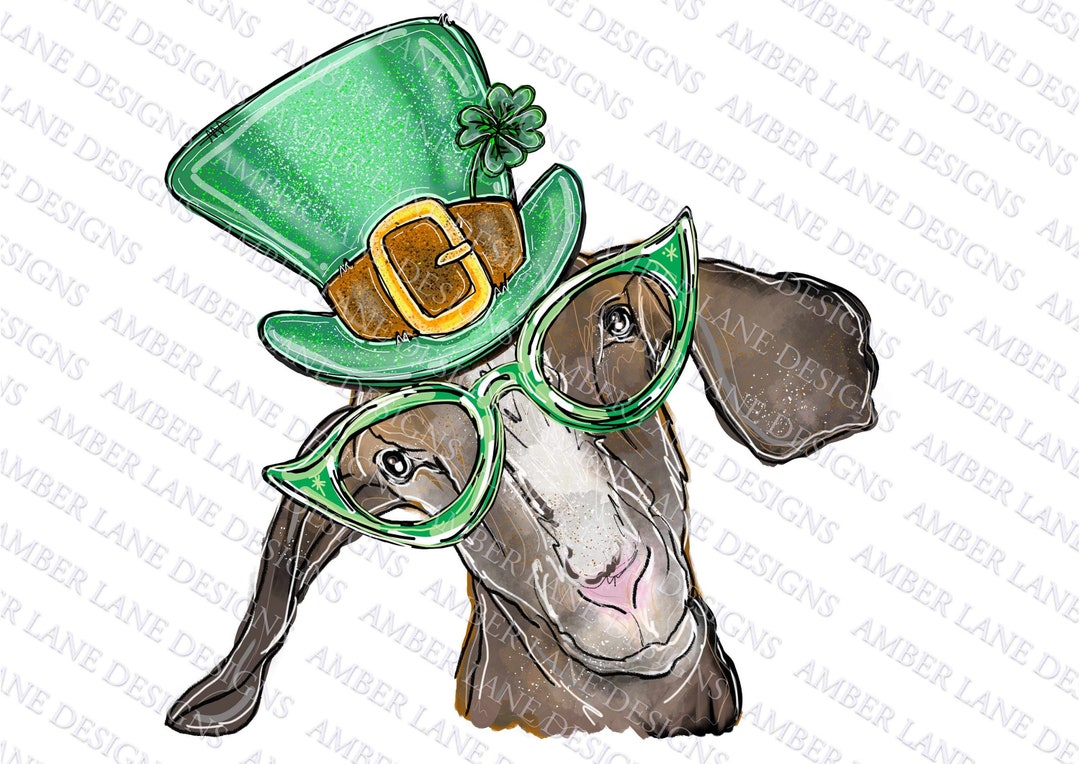 goat dressed up for st patricks day