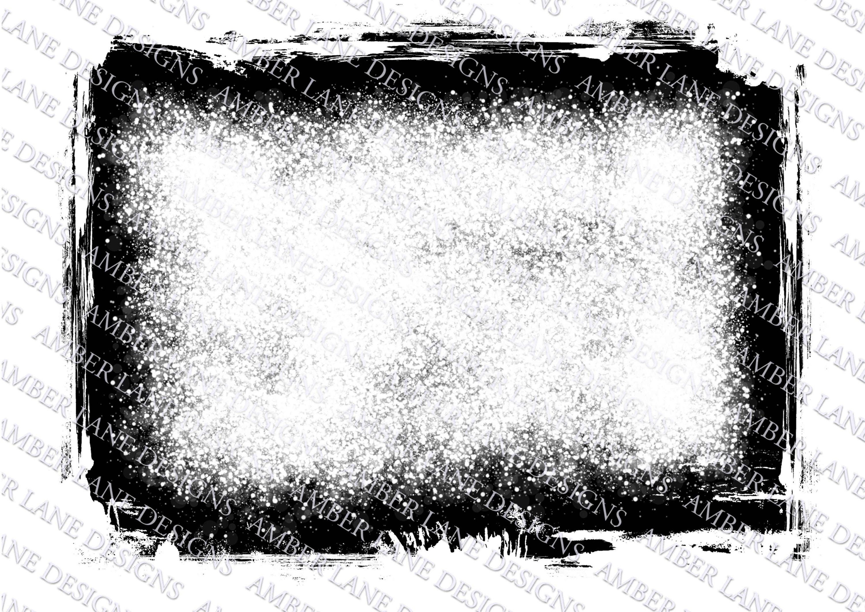 Black Background With White Bleach Affect Png, Distressed
