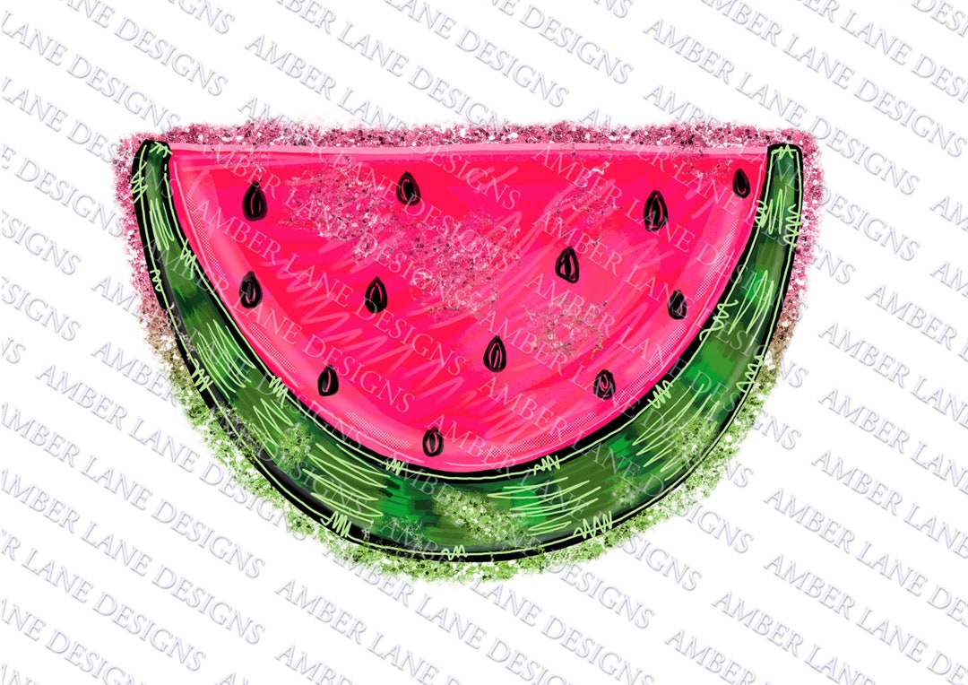 Watermelon With Glitter Png File, , Printable , Digital Art Tumbler ...