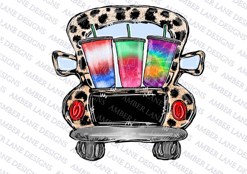 Loaded Tea Leopard Pickup Truck PNG Sublimation Etsy