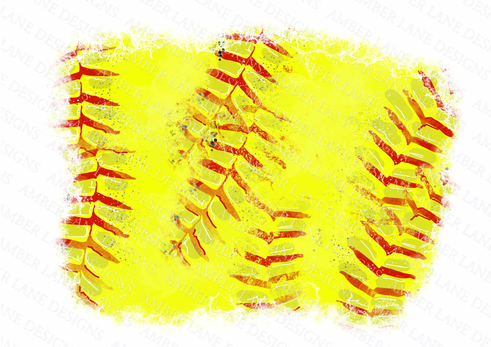 Distressed Softball Splash Frame Background PNG Design | Etsy
