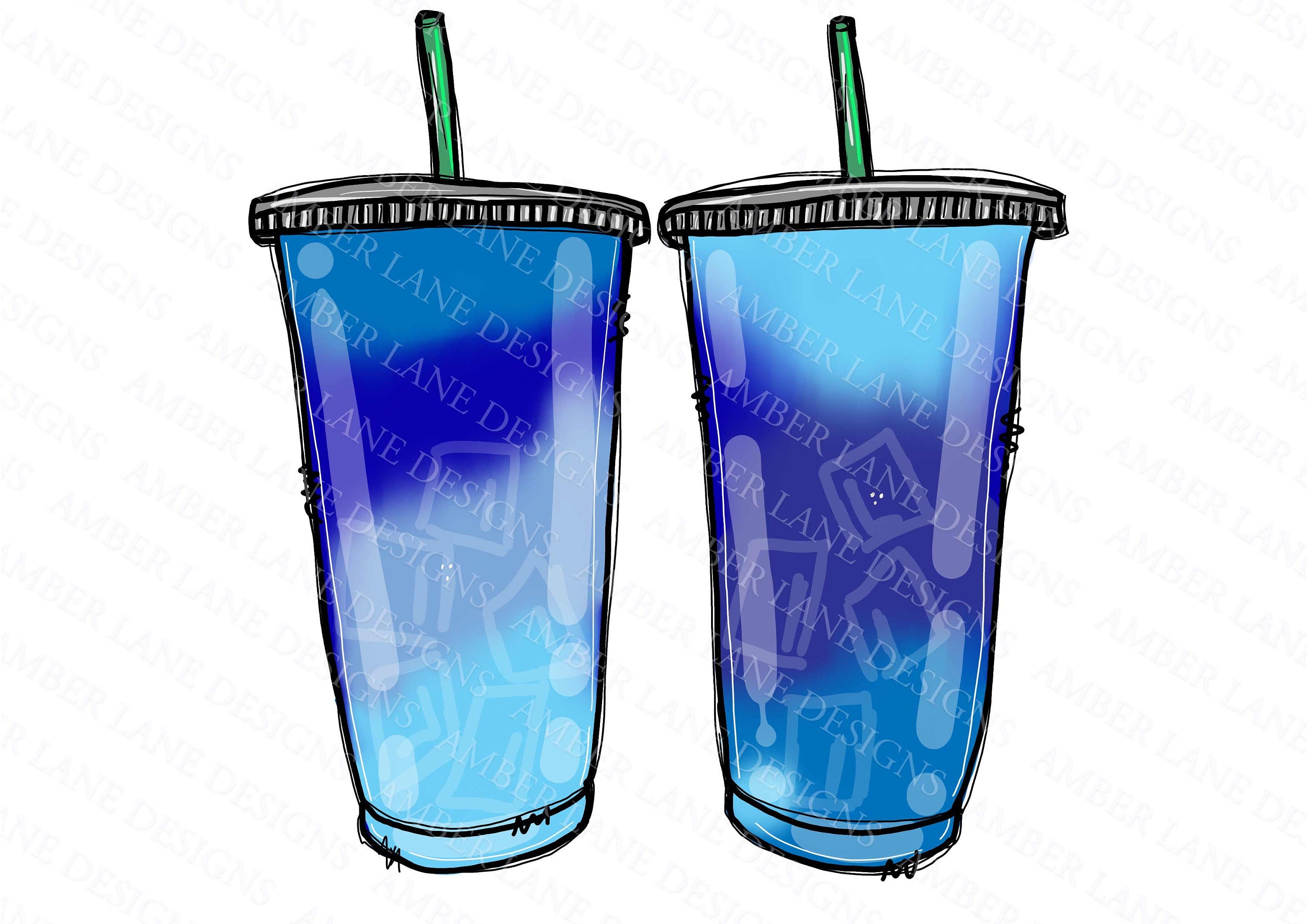 Fichier PNG de thé bleu glacé chargé