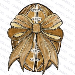 Football with Coquette Football Bow png,
