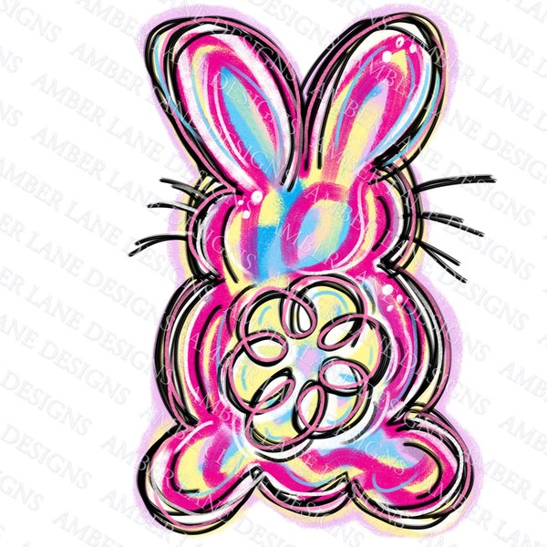 Pastel Color Bunny Etsy