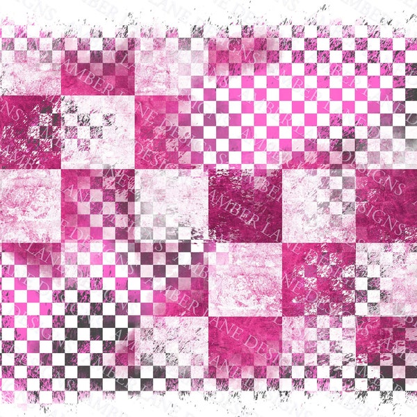 Pink and black Checkered Flag