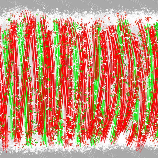 Peppermint candy cane Christmas brushstrokes. WHITE background, scrapbook background, png file