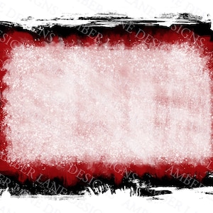 Red bleach grunge background, Halloween background, backsplash frame ,png file only