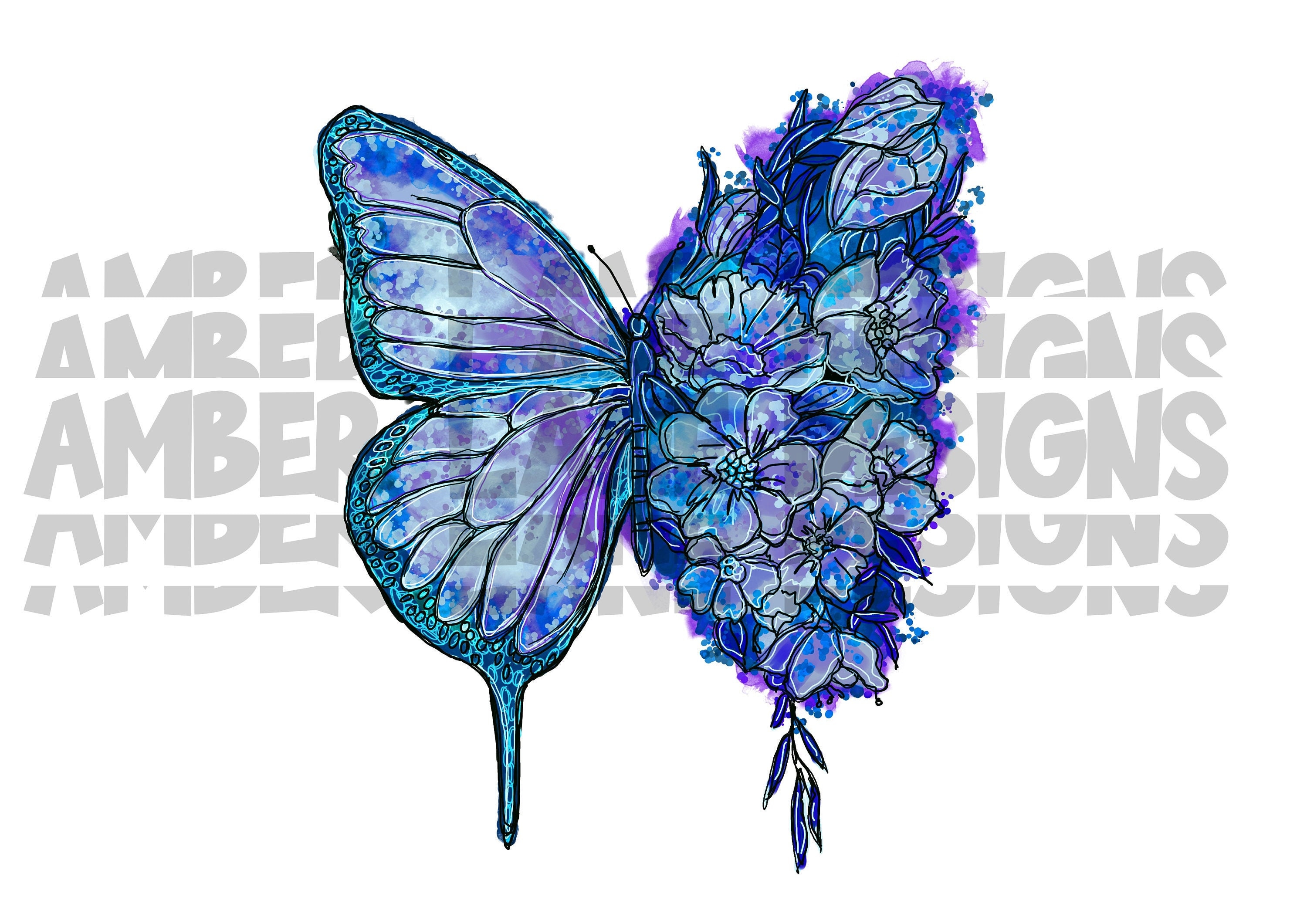 Free Free 211 Sketch Half Butterfly Half Flower Svg SVG PNG EPS DXF File