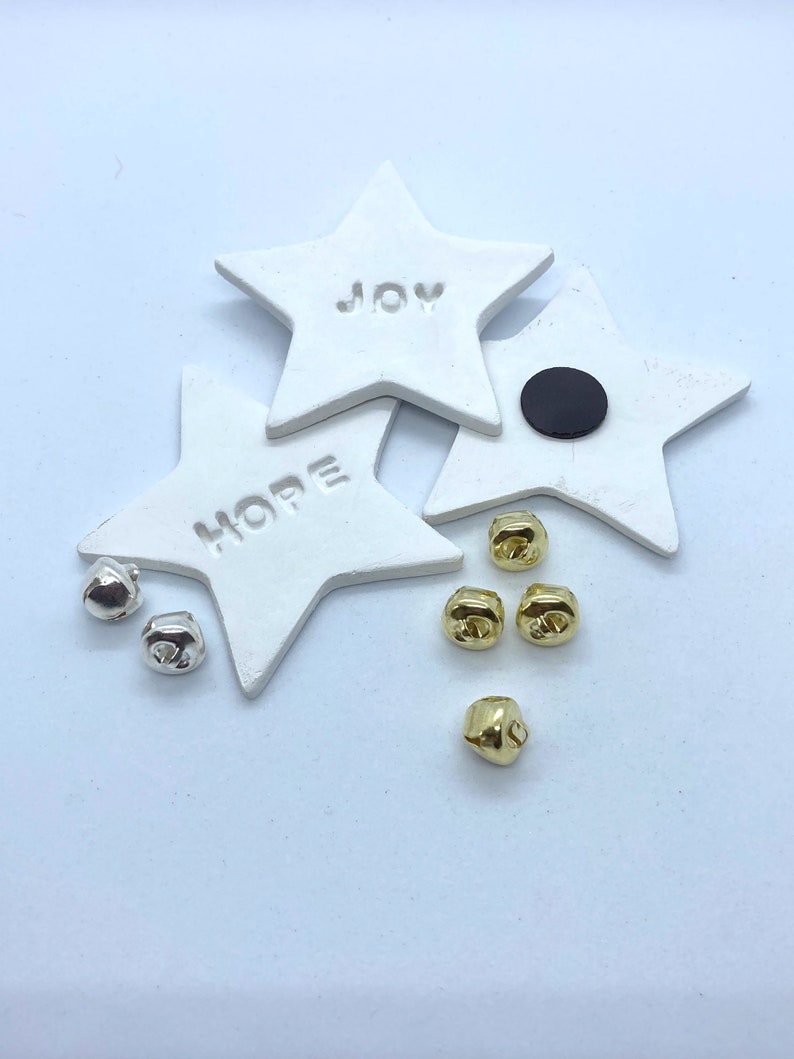 Wedding Favour 6.5cm Table place setting Star Gift Token Eco-Friendly Personalised Clay Star Magnet