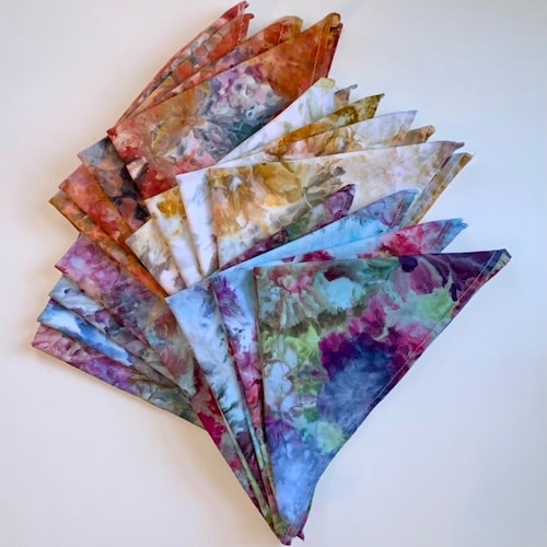 Tie Dye Table Napkins Set Cotton Cloth Napkins Set Boho Etsy