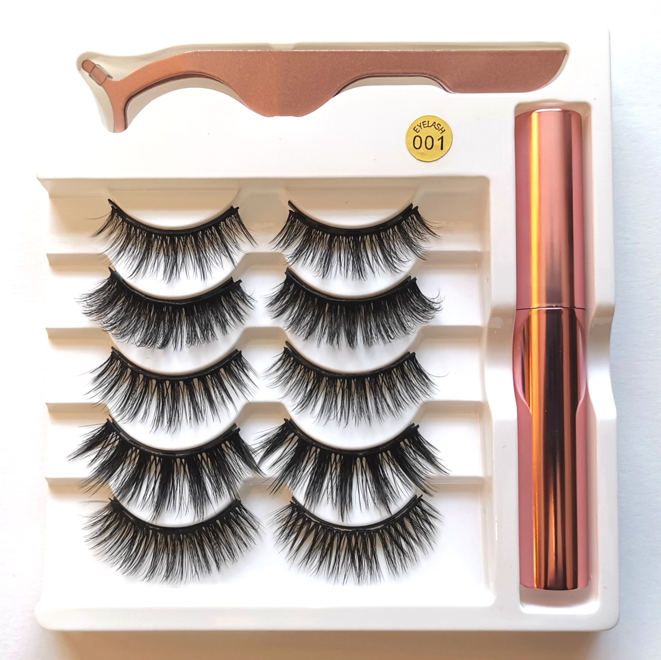 Eyelashes 5 pairs Eyeliner Tweezer Long Lashes Etsy