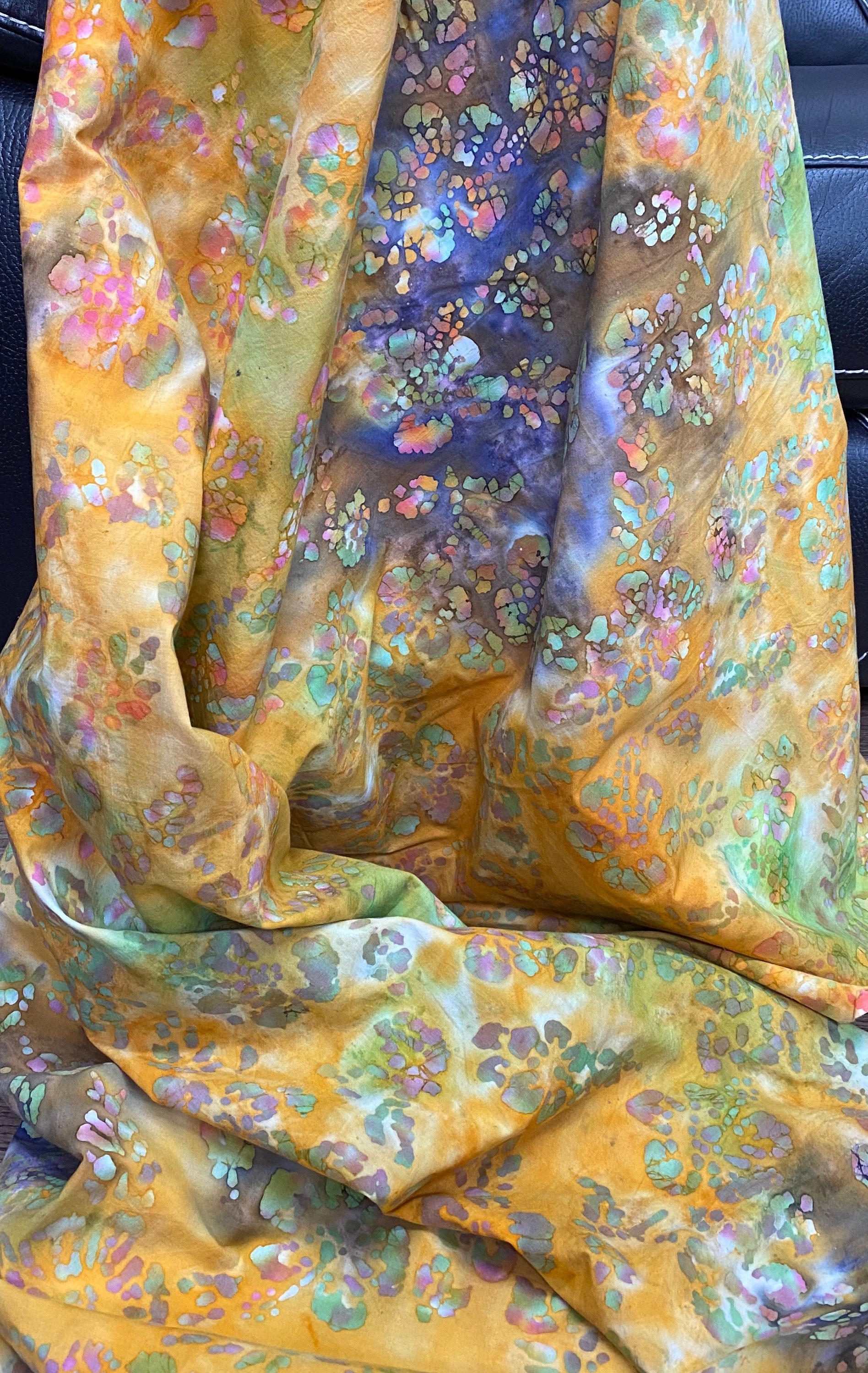Freedom fabric multicoloured stone batik Tye & Dye print  100% cotton quilt fabric 46 inch wide price 1 metre