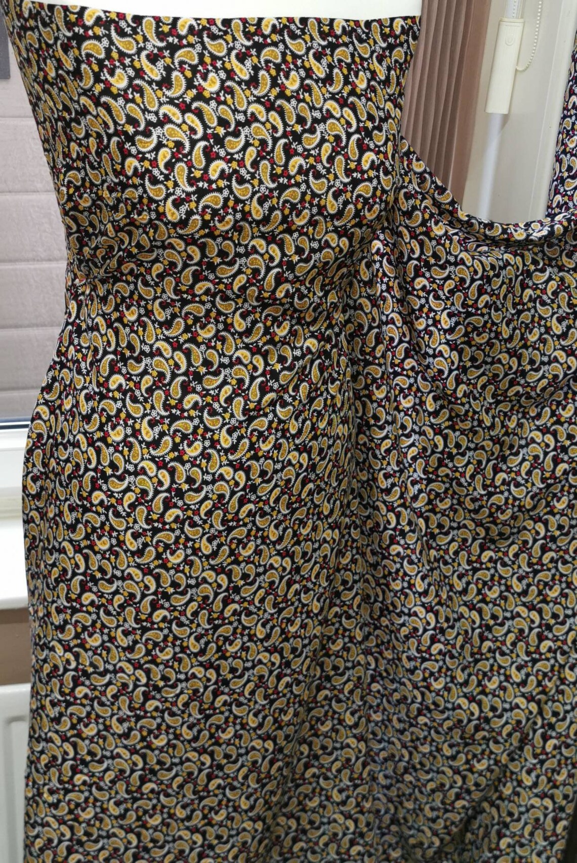 Multicolour paisley 100 viscose dress fabric 57 inch wide Etsy