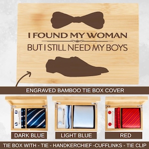 Groomsmen Gifts, Groomsmen Proposal Gift, Groomsmen Tie Set Gifts, Groomsman Wedding Favors Gift, Best Man Gifts, Groomsmen Tie Box Gift Set