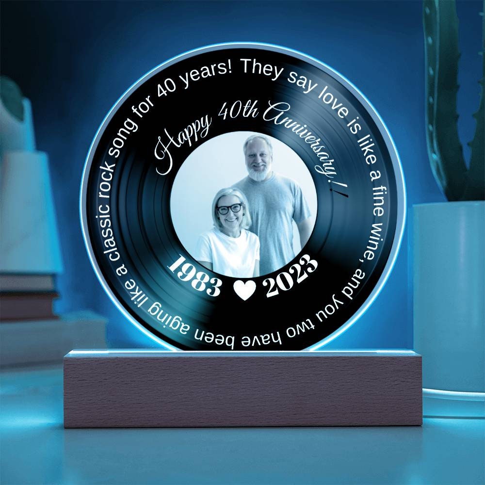 40th Anniversary Gift Personalized 40 Year Anniversary Gift For 40th anniversary gift personalized 40 year anniversary gift for