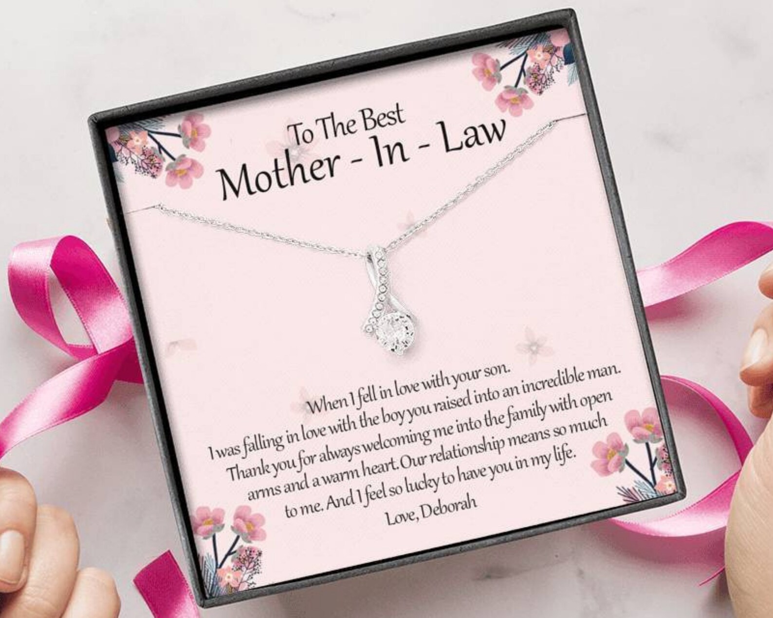 Personalized for My Mother in Law Gift From Daughter in Law Etsy