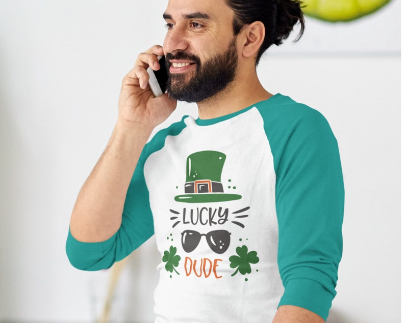 St Dude Gift Lucky I/'m Irish Top T-Shirt for Guy Drinking Beer Tee Patrick/'s Day Man/'s Tee Shirt Funny T Saint Paddy/'s Day Shirt