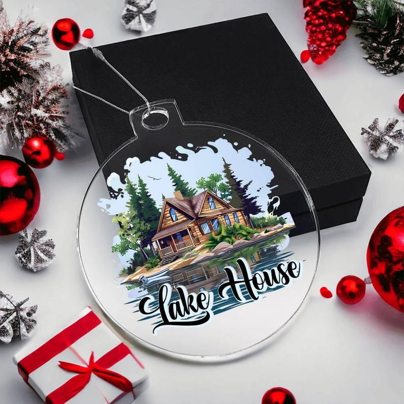 Lake House Christmas Ornament, Lake House Christmas Decor Gifts ...