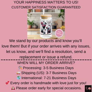 May include: A clear glass tumbler with a bamboo lid and straw, featuring a spooky Halloween design with the text "Spooky Lil Summer". The tumbler has a pink "Fast Shipping" sticker.