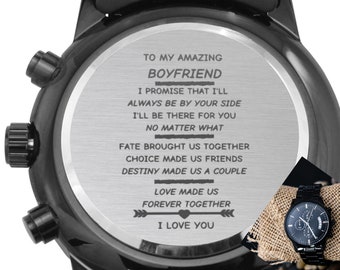 Promise Nice Watch For Boyfriend Engraved Promise To Have Your - Main Image