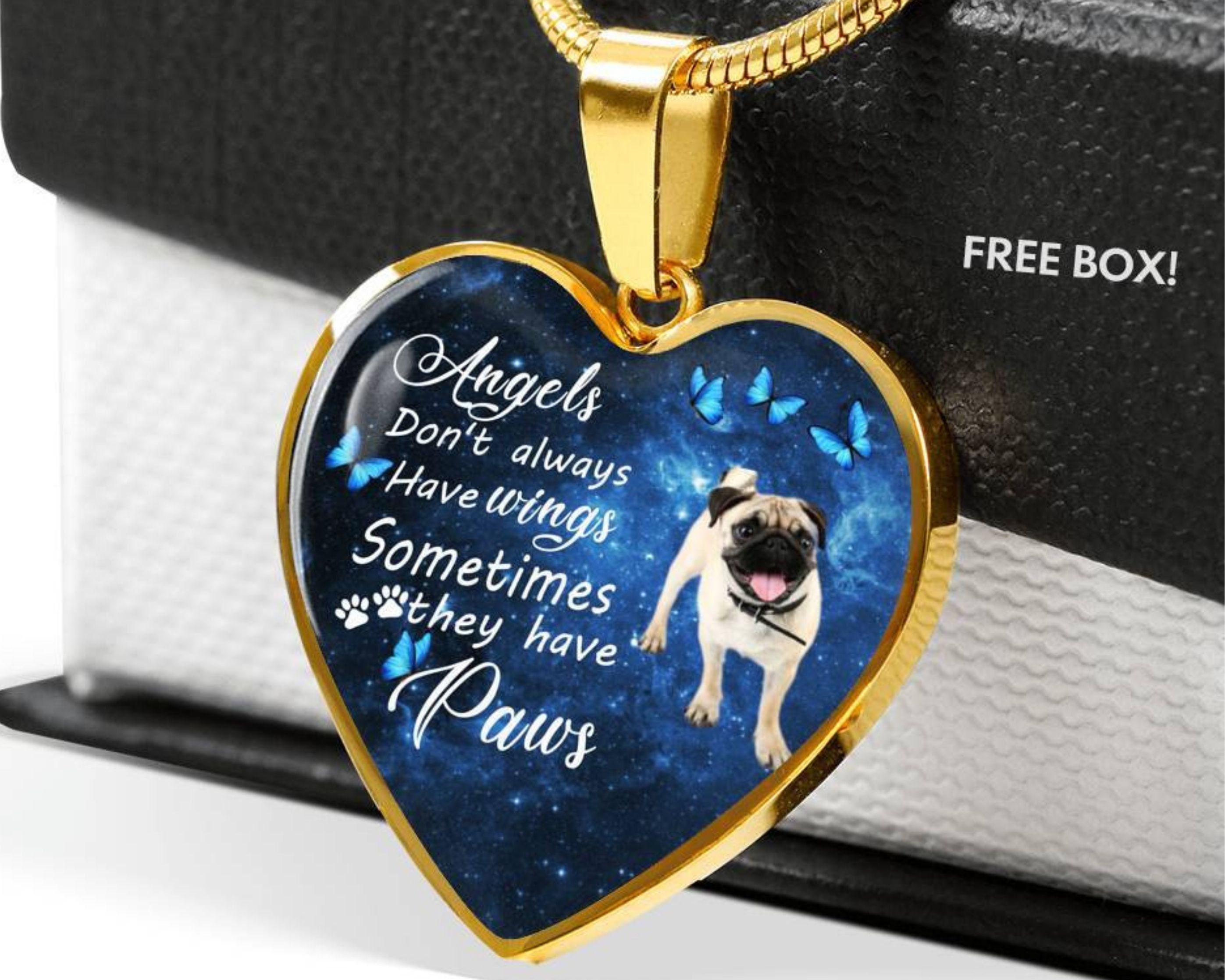 Haustier Erinnerung Halskette Geschenk Mops Hund Halskette Etsy