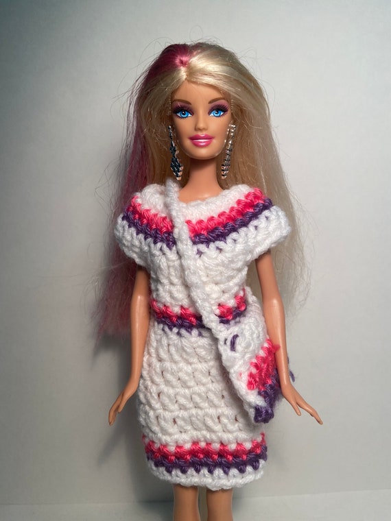 Conjunto short e Blusa para Barbie em crochê