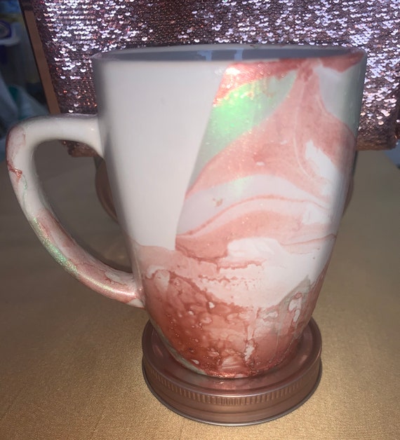 Kitchen & Dining Drinkware 12 oz Bronze/Mint Mug