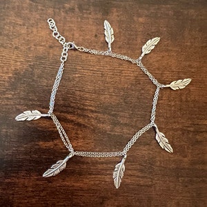 Feather Charm Anklet/ Bracelet