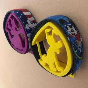 Wall Mounted MagicBand Display Holder  *Option 1 Characters* 3D Printed