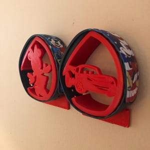 Wall Mounted MagicBand Display Holder  *Option 2 Characters* 3D Printed