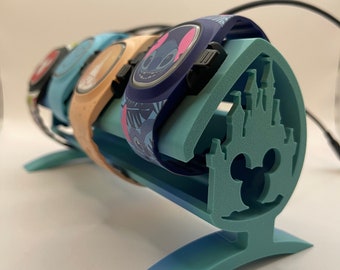 Bracelet magique multi-personnages Disney + support pour présentoir imprimé en 3D (peut contenir jusqu'à 4 bracelets magiques), enfants et adultes