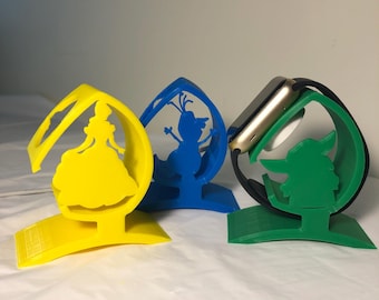 Apple Watch Display Holder *Option 2 Characters*  3D Printed (Holds up magnetic charger)