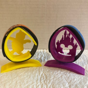 Cinderella Castle and Winnie The Pooh Disney Character MagicBand Display Holder 3D Printed image 3