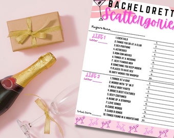 BACHELORETTE SCATTEGORIES | Unique fun Bachelorette Games | Explicit Bachelorette Games | Drinking Games