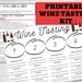 WINE TASTING Printable PDF Download - Etsy