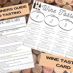 WINE TASTING Printable PDF Download - Etsy