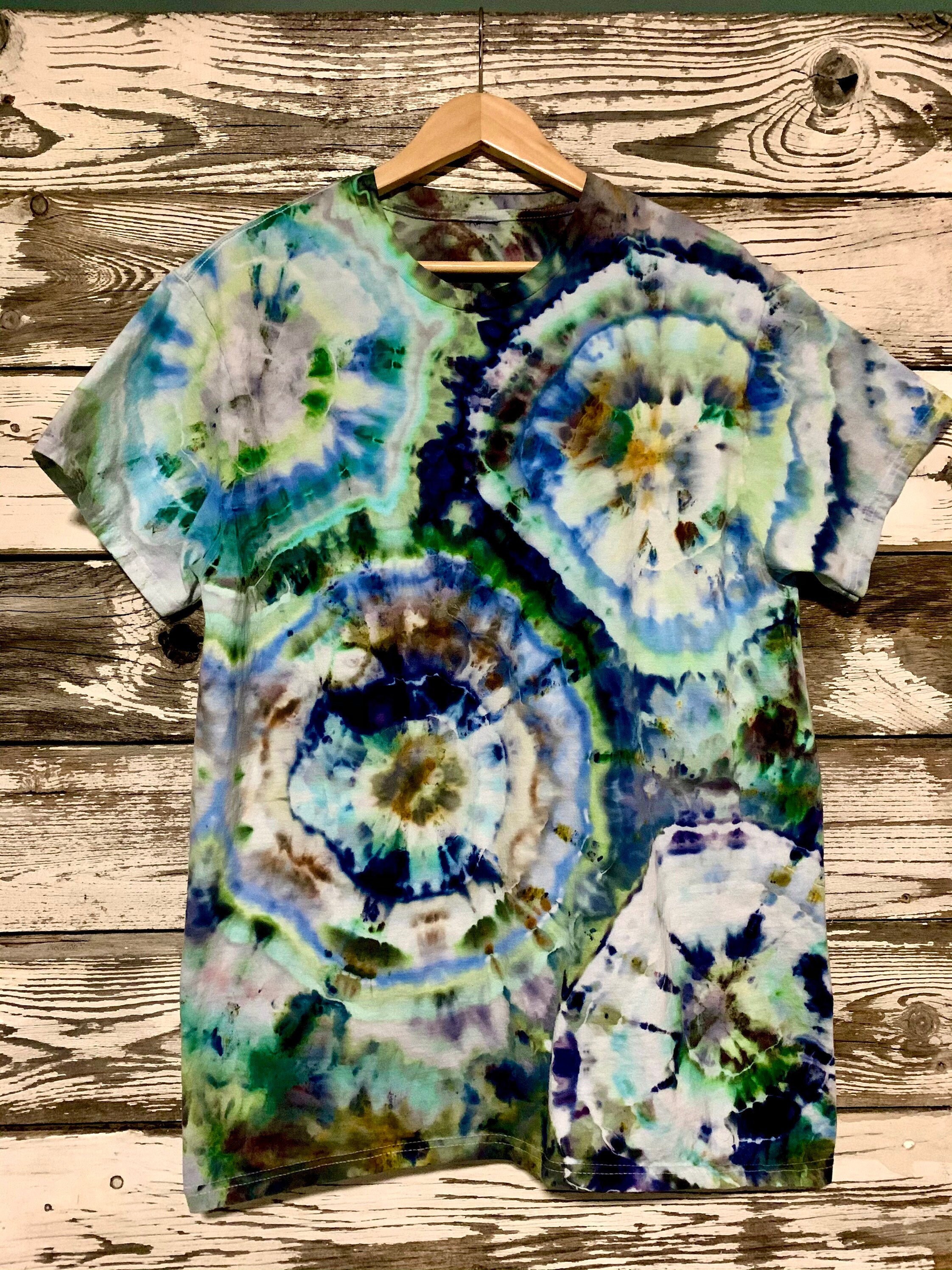 Geode Ice Tie Dye Tshirt custom tie dye Psychedelic shirt Etsy