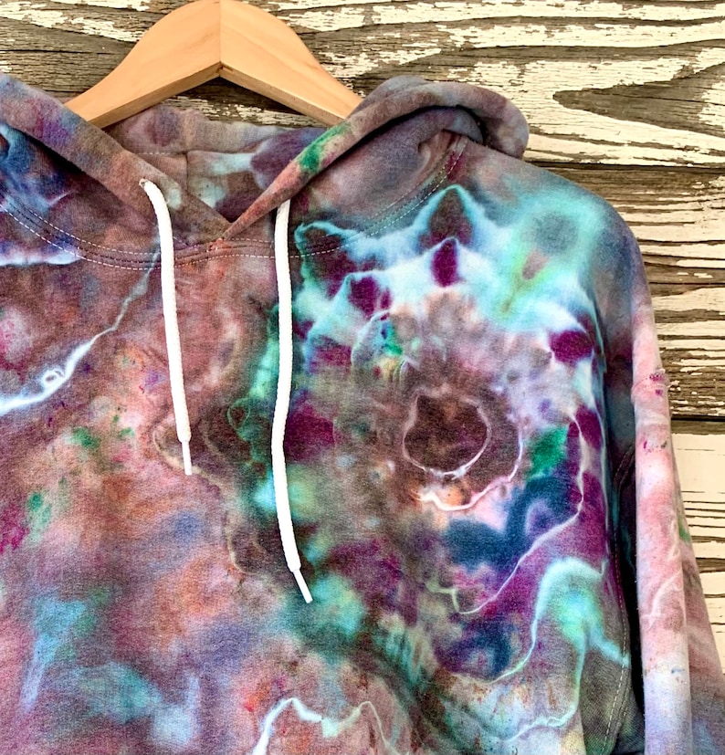 Geode Ice Tie Dye Hoodie Custom Tie Dye Pullover Hand dyed Etsy