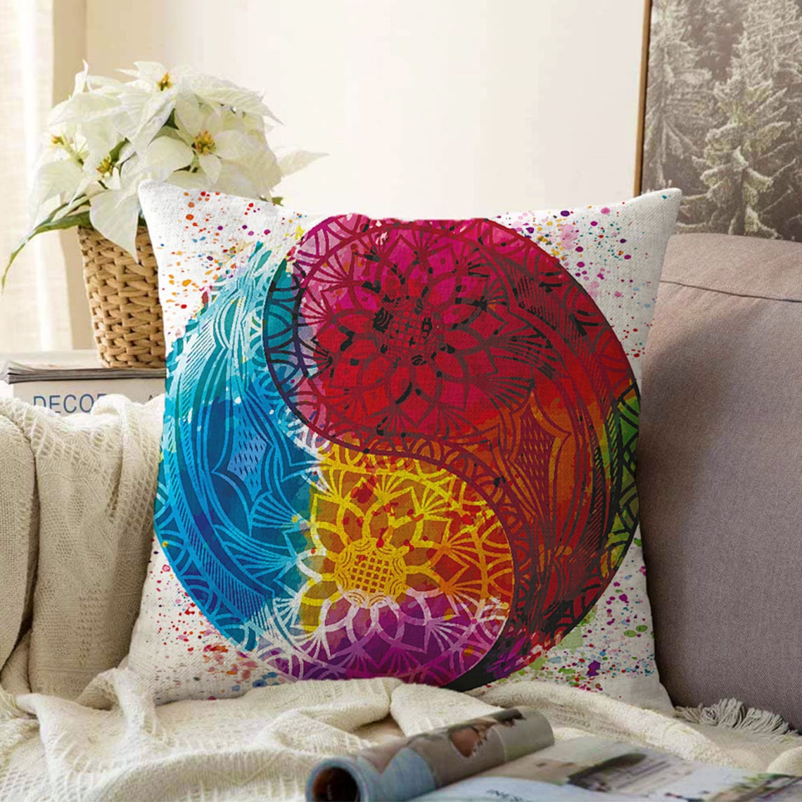 Pillow Cover Cushion Cover 55 X 55 Cm Etsy