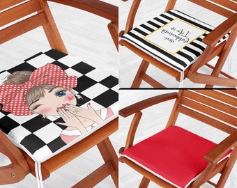 Triple Combination ! Chair Pads, Chair Cushions Decorative Square 42x42cm With Zipper