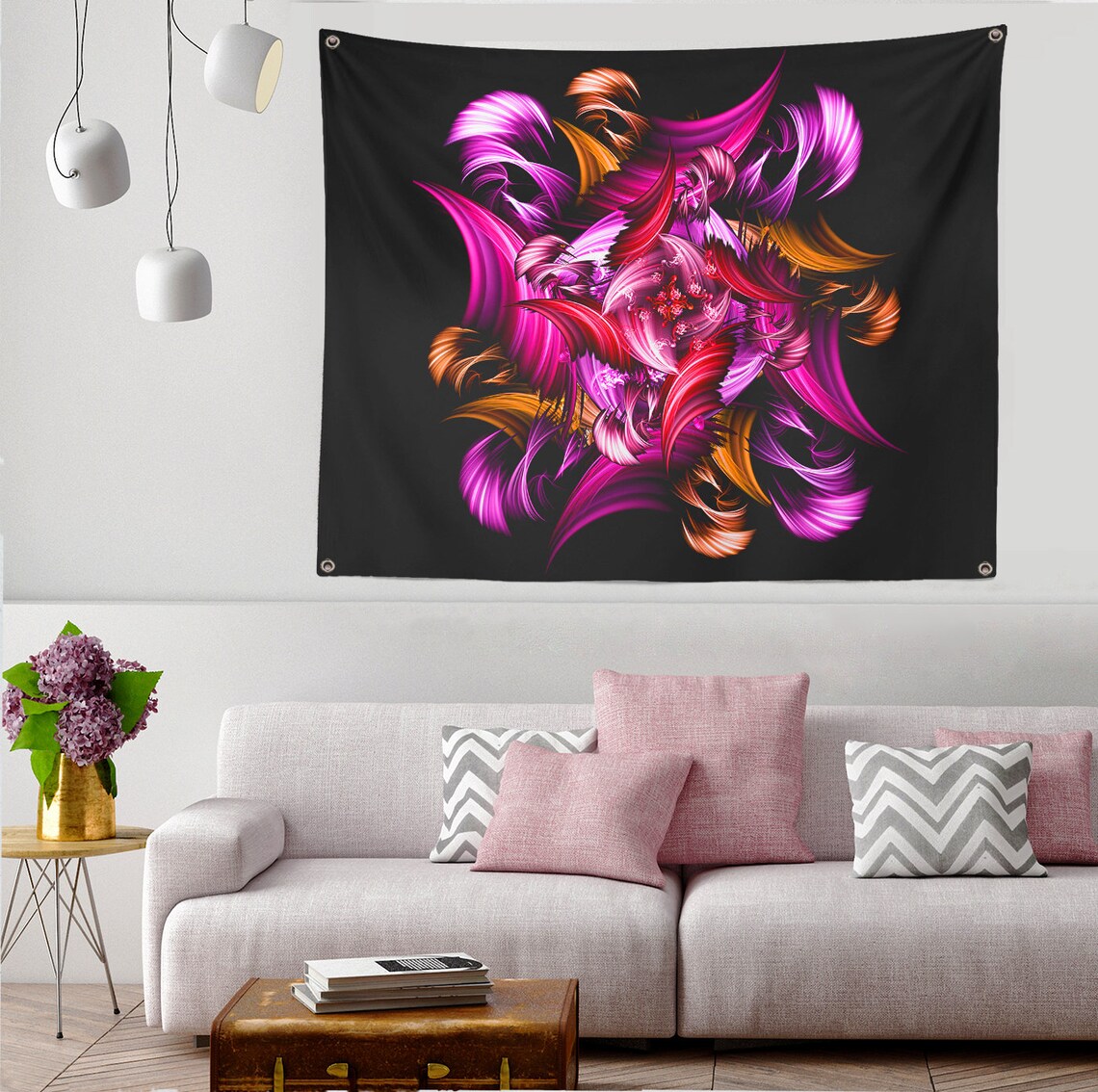 Tapestry Wall Cover Modern Special Design Digital Printed Etsy