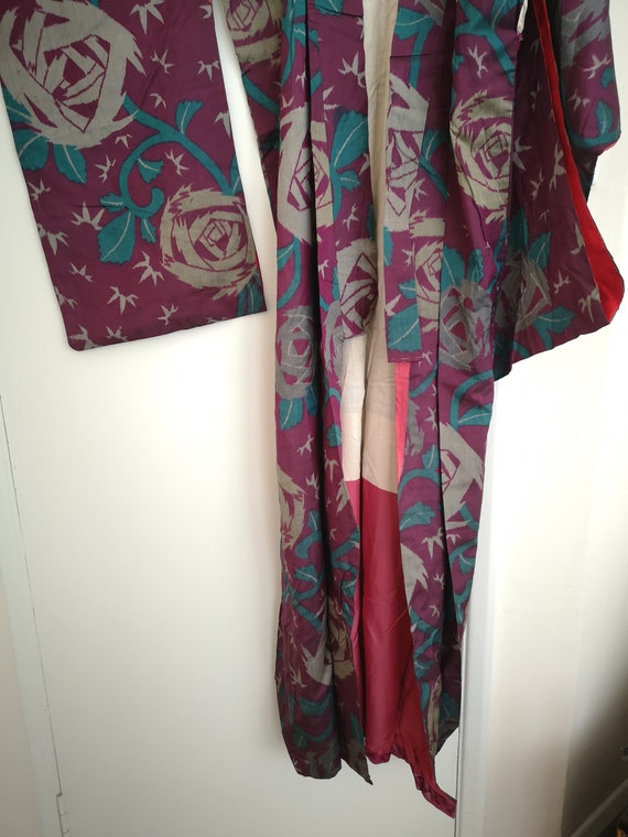 Vintage Japanese silk kimono - image 2