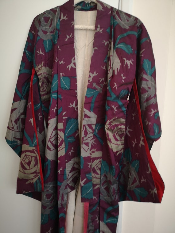 Vintage Japanese silk kimono - image 3