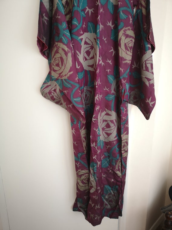 Vintage Japanese silk kimono - image 7