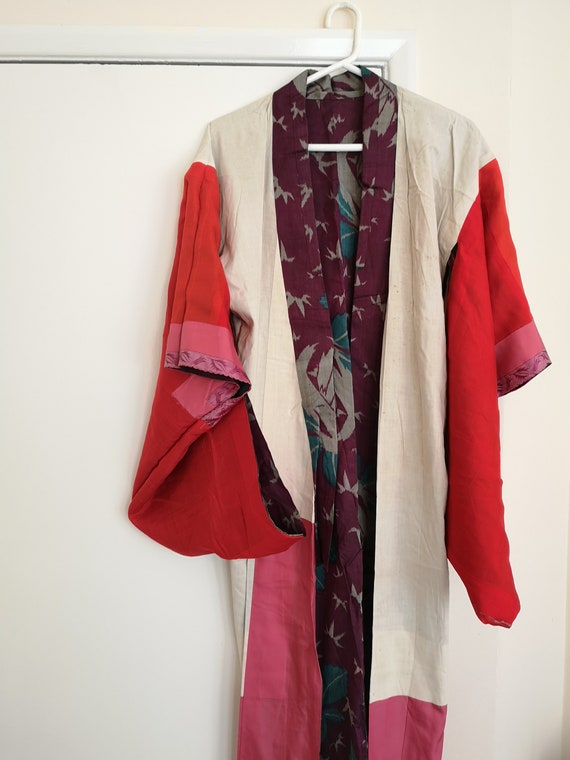 Vintage Japanese silk kimono - image 5